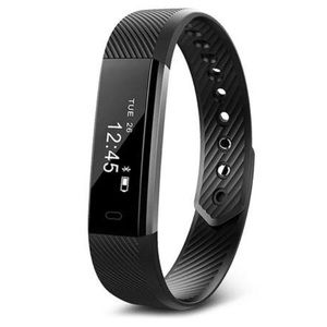 Touch Screen Smart Bracelet Fitness Tracker Black